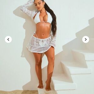 Fashion nova Alora Crochet 4 piece Bikini Set